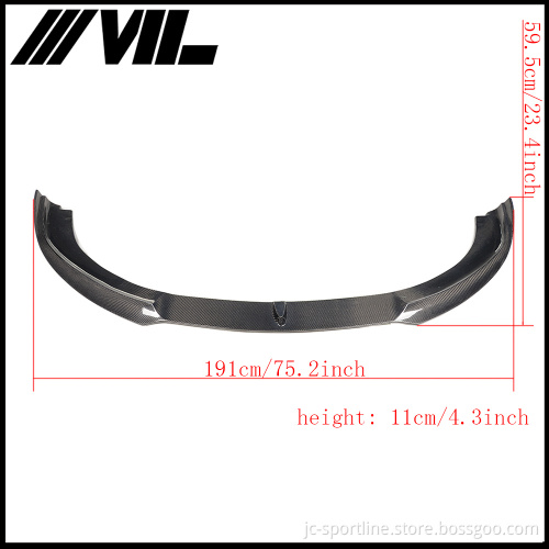 Car Auto Customized Carbon Fiber Front Lip for Porsche Panamera